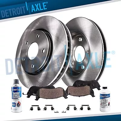 Front Rotors & Ceramic Brake Pads For 2008-2017 Dodge Caliber Mitsubishi Lancer • $74.06