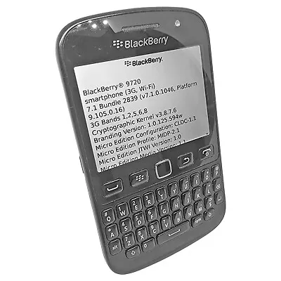 BlackBerry 9720 Smartphone Black Unlocked QWERTY 2.8  Calls Texts Nostalgia • £17.50