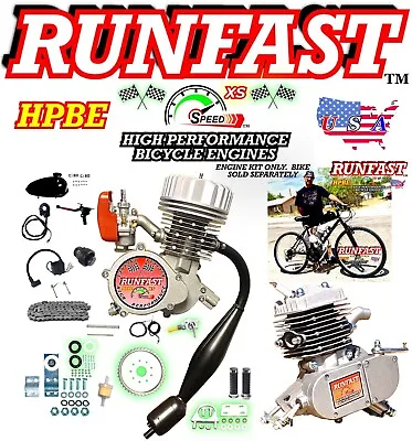 PERFORMANCE 80cc Bike 2 Stroke Gas Engine Motor Kit Motorized Bicycle PETROL • $199.99