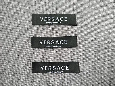 Replacement Versace Clothing Designer TAG LABEL Sewing LOT 3 Or 5 FAST SHIPPING! • $17.94