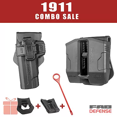 Fab Defense 1911 Combo Deal: Holster & Double Magazine Pouch - 1911R PS1911 Rod • $84.48