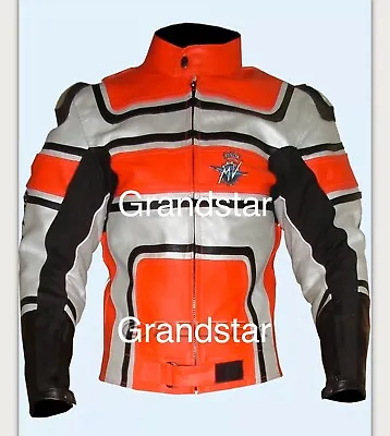 Motorbike Mv Agusta Racing Leather Jacket All Size Available • $249.99