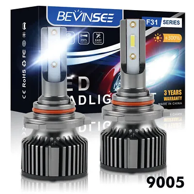 Bevinsee 2X 9005 LED Headlight Bulbs Light For Ford Transit 14-19 High Beam CSP • $9.99