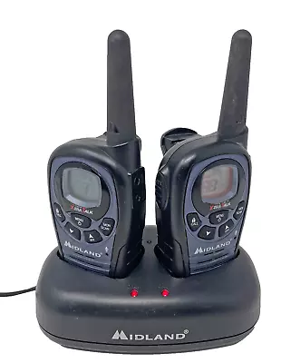 Midland X-Tra Talk Set LXT490 Walkie Talkies With Charge Base Used Tested Works • $34.95