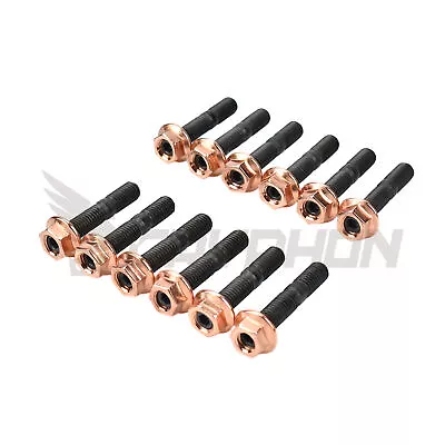 High Tensile Exhaust Manifold Stud Nut Kit For Nissan 89-90 KA24E 240SX S13 S14 • $48.49