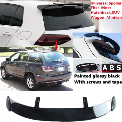 Universal Glossy Black Rear Roof Spoiler Wing ABS Fit For 1999-2003 Lexus RX 300 • $84.29