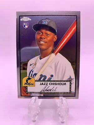 2021 Topps Chrome Platinum Anniversary Jazz Chisholm RC Rookie #7 Miami Marlins • $1.75