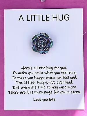 Pocket Hug Rainbow Rose Token Gift Birthday Love Message 🌈🌹 • £3.50