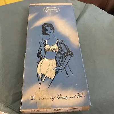 Vintage Contesa Girdle Corset Suspenders New Old Stick In Box • $12.43