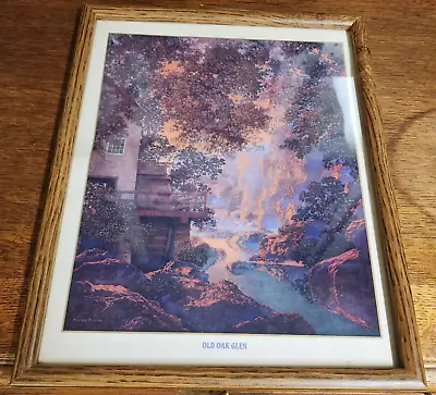 Maxfield Parrish Print Old Oak Glen Framed And Matted Circa 1920 9.5  X 11.5  • $39.99