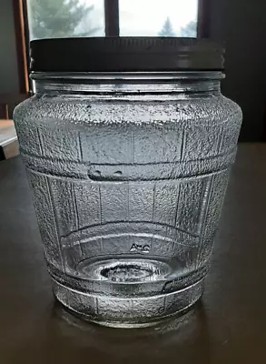 Vintage Ball Brand Clear Glass Store Jar With Metal Lid #2863 • $10.99