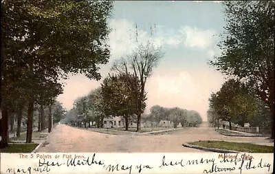 Ohio Marion Five Points Or Flat Iron UDB 1906 ~ Postcard  Sku315 • $1.99
