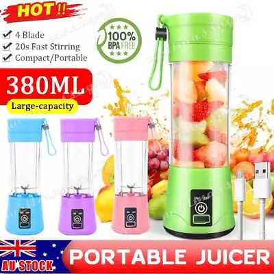 Rechargeable Portable Juicer USB Electric Feuit Smoothie Blender Travel Bottle • $12.75