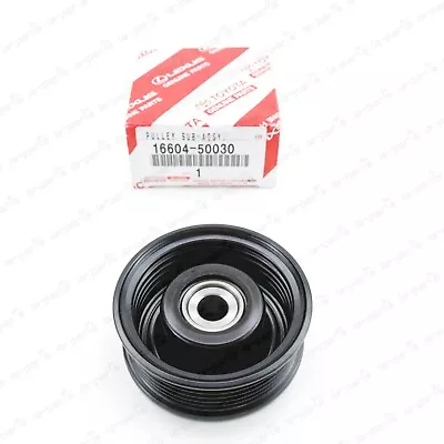 New Genuine Toyota V8 Tundra Sc Gs Drive Belt Tensioner Idler Pulley 16604-50030 • $59