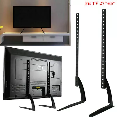 £14.89 • Buy Heavy Duty TV Stand Leg Base Table Desk Top Pedestal Mount 27-65  For Samsung LG