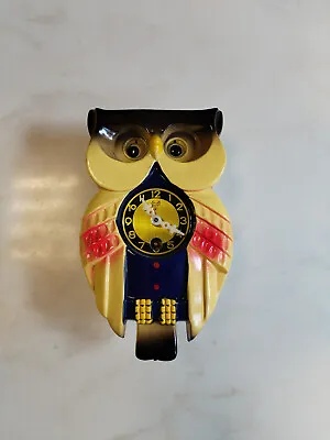 MI-KEN OWL CUCKOO Japanese Wall Clock Eyes Move • $50