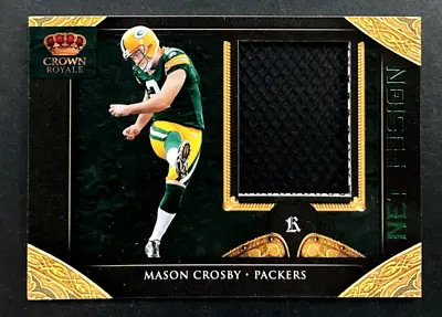 2011 Panini Crown Royale - Mason Crosby #9 Green Bay Packers - Net Fusion Relic • $40