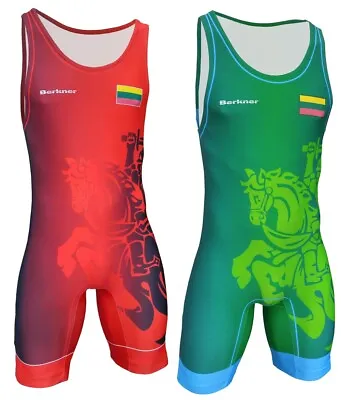 Men's LITHUANIA Wrestling Singlet Suit Berkner UWW Representative • $59.99