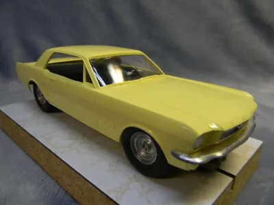 1/25 Scale Original 1965 Vintage Amt Ford Mustang Coupe Yellow Slot Car • $225