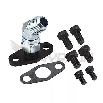 45 Degree 10AN Turbo Oil Drain Return Flange Kit T67-25G TE06H TD07S TD08 T88H • $67.88