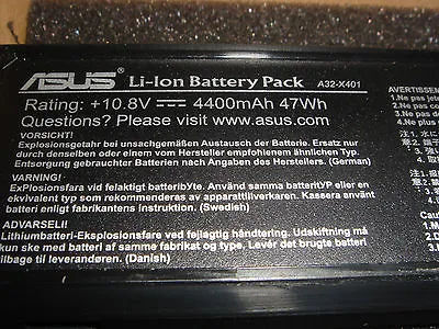 $102.11 • Buy Original Battery ASUS A32-X401 A31-X401 A41-X401 A42-X401 Genuine New