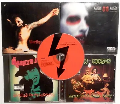 MARILYN MANSON - 5 CD LOT Smells Like Portrait Holywood Grotesque • $20