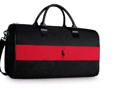 Polo Ralph Lauren Weekender Travel Duffle Hand Luggage Gym Work Bag New Black • £39.99