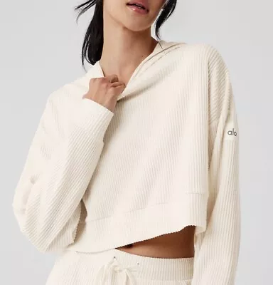 Alo Yoga Muse Hoodie Sweater Ivory S • $31