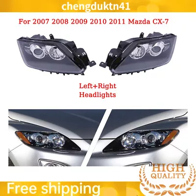 Left+Right Side Headlights Halogen Headlamps Assembly For 2007 - 2011 Mazda CX-7 • $339