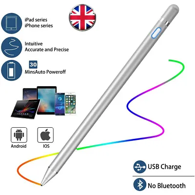 Universal Intelligent Stylus Pen Digital Active Pencil  For IOS Android PC/Phone • £11.98