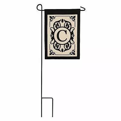 Evergreen Cambridge Monogram Garden Applique Flag Letter C 18'' X 12.5'' Inche • $18.99