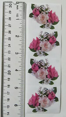 Mrs Grossman ROSE BOUQUET Photoessence - Strip Of Vintage Rose Bouquet Stickers • $2.65