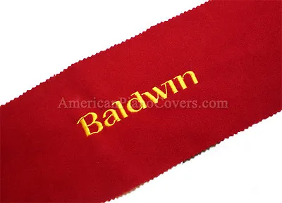 Baldwin Piano Key Cover - Red Felt Embroidered Keyboard Cover   • $19.85