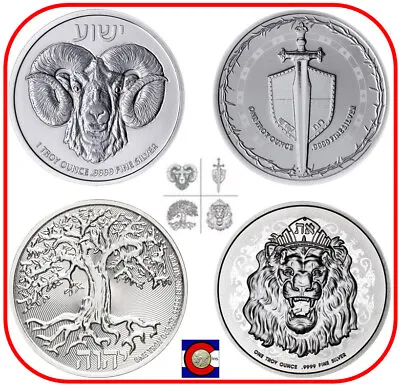 2022 Niue Truth Series - Lion Tree Ram & Sword - Set Of 4 1 Oz Silver Coins • $169.95