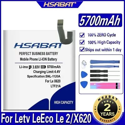 HSABAT LTF21A 5700mAh Battery For Letv LeEco Le 2 (pro) Le 2S Le S3 X528 X621 X6 • $33.20