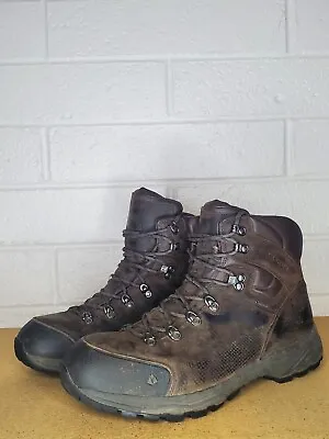Vasque 7160 GTX Waterproof Vibram Brown Leather Hiking Boots Climb Mens Size 13 • $59.99