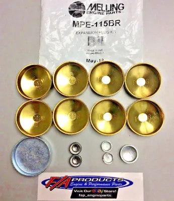 $21.16 • Buy Pontiac 389 400 455 1959 Through 1979 Brass Expansion Plug Kit Melling MPE-115BR