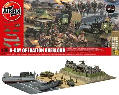 Airfix D-DAY Model Set WW2 History World Of Tanks Allies War WOT Artillery Toy • £17.99