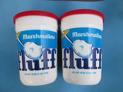 FLUFFERNUTTERS! Fluff Marshmallow Spread Gluten Fat Free 12/24 16oz X2 Lynn Mass • £20.67