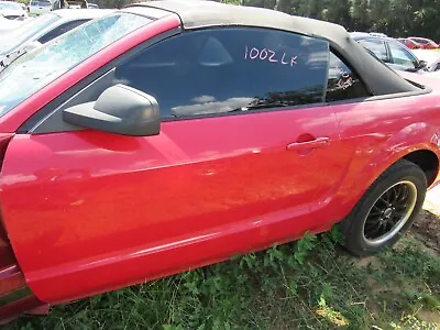 05-09 Ford Mustang Convertible Left Driver Front Door Assy Colorado Red Code D3 • $719.96