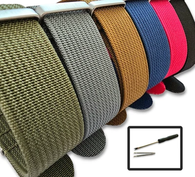 £9.95 • Buy Premium Ribbed Nylon NATO G10 Watch Band Zulu Army Military Strap 18mm 20mm 22mm