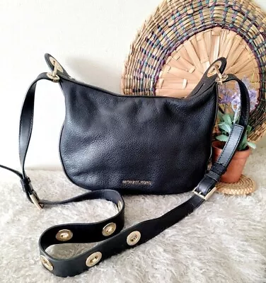 Michael Kors Crossbody Bag Black Leather Purse Handbag  • $65