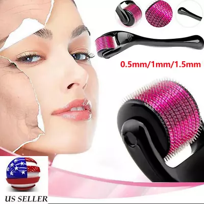 540 Titanium Microneedle Derma Roller Micro Needle Skin Care For Hair Loss Beard • $6.49