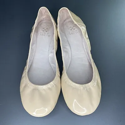 Vince Camuto VC-ELLEN Beige Leather Ballet Flats  Women’s Shoes 9.5 M US 39.5 EU • $19.99