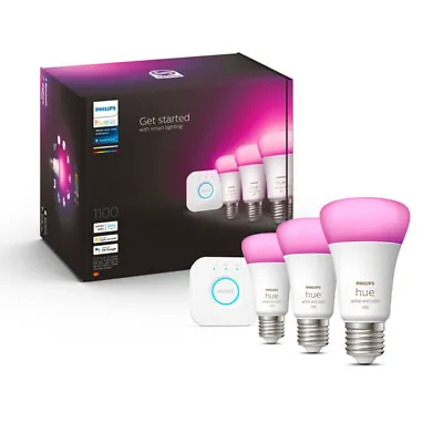 $299 • Buy Philips Hue A60 E27 Starter Kit With Bluetooth