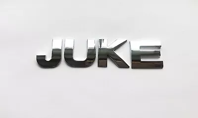  Chrome QUALITY  3D Self-adhesive Car Letter Badge Emblem Sticker Spelling JUKE • £5.99