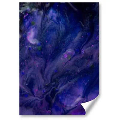 1x Vertical Poster Purple Nail Polish Effect Pattern #51826 • £4.99