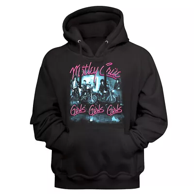 Motley Crue Girls Girls Girls Hoodie Album Cover Rock Band Concert Merch Sweater • $49.50