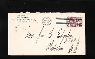 Clyde's Coastwise & West India Steam Lines Bowling Green NY 1894 Columbian Z77 • $15