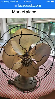 VINTAGE GENERAL ELECTRIC GE 14” Oscillating Fan 3 Speed • $99.99